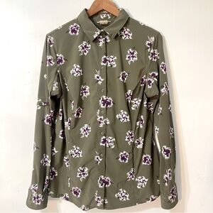 Duluth Tradings Sidewinder Floral Button Up Hiking Gorpcore Outerwear Shirt M